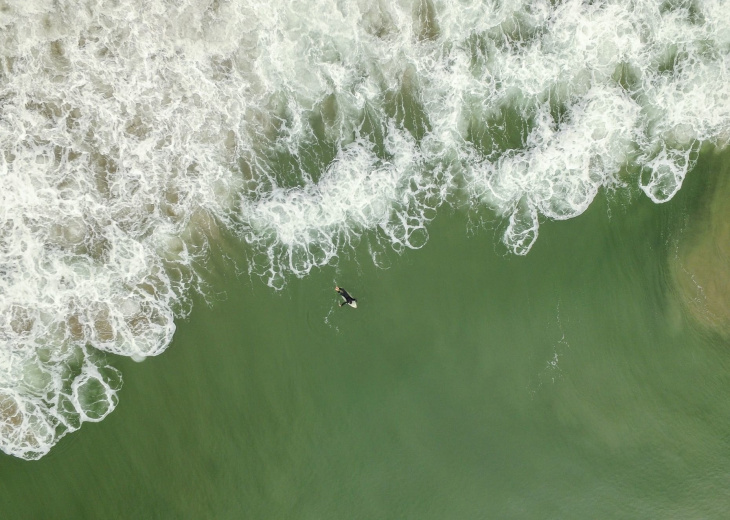 surfer depuis le ciel