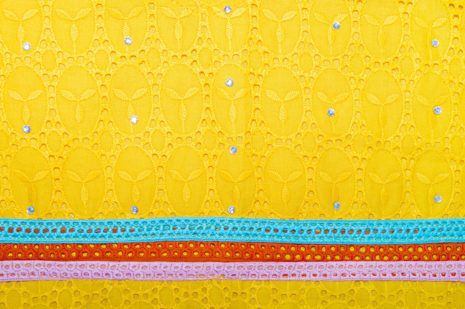 Tissu africain en gros plan