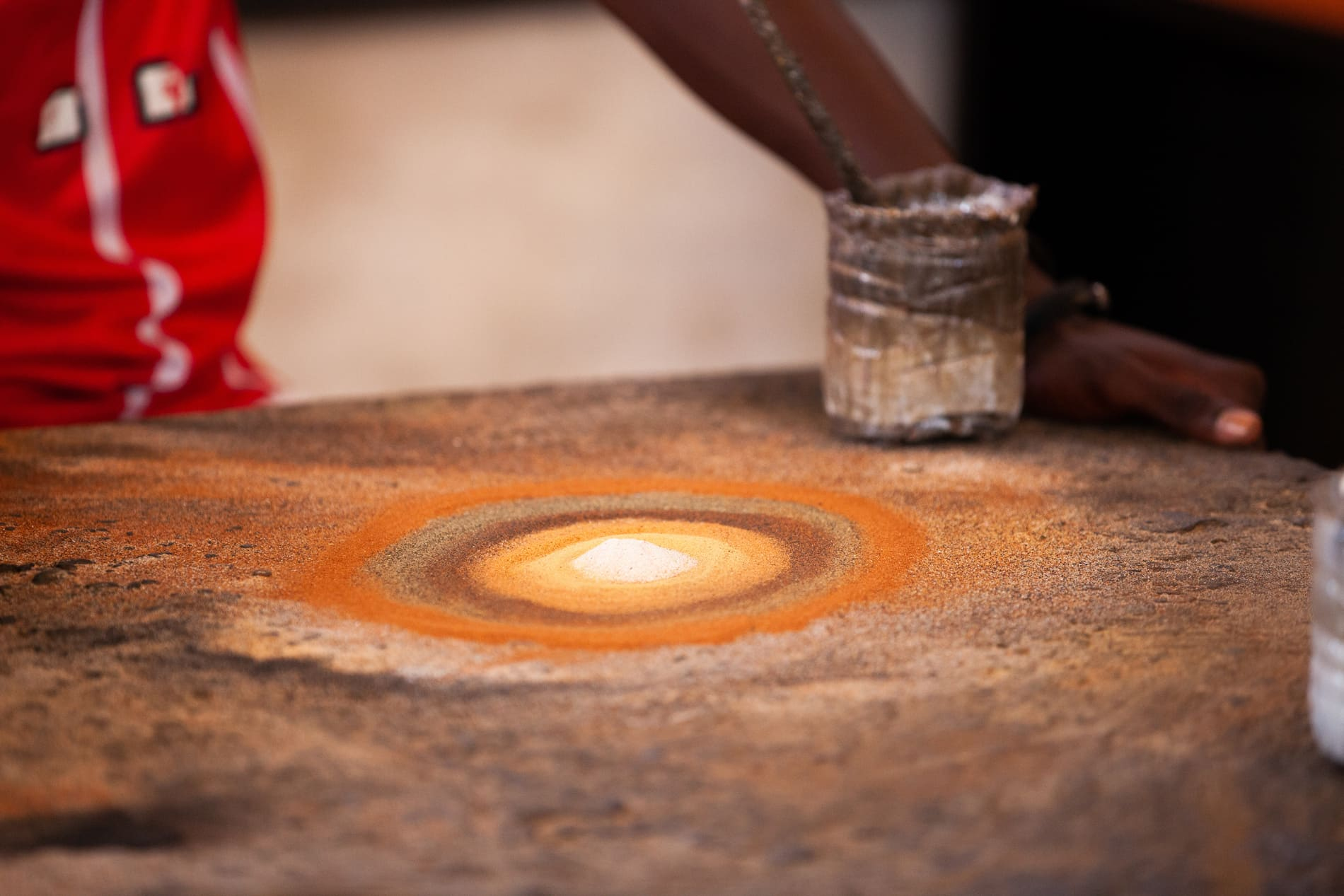 Peinture desable au Sénegal